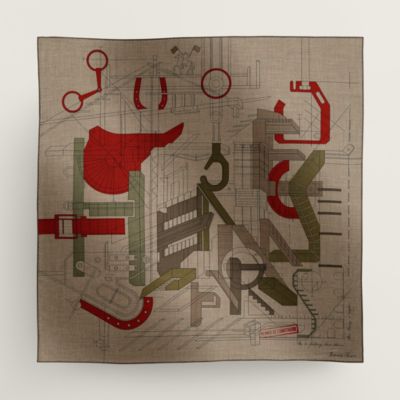 ★HERMES★ Carre 100 Permis de Construire スカーフ permis-de-construire-scarf-100